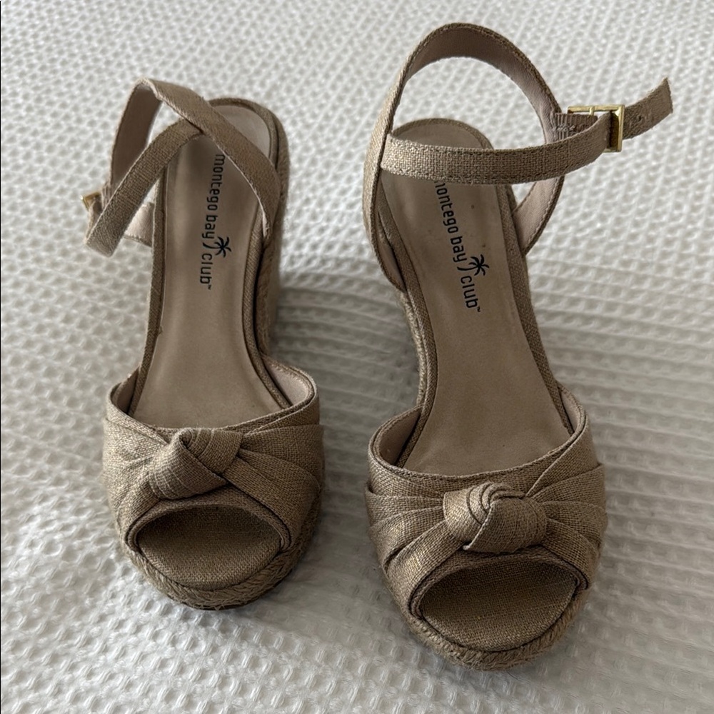 Montego Bay Club Tan Espadrille Sandals